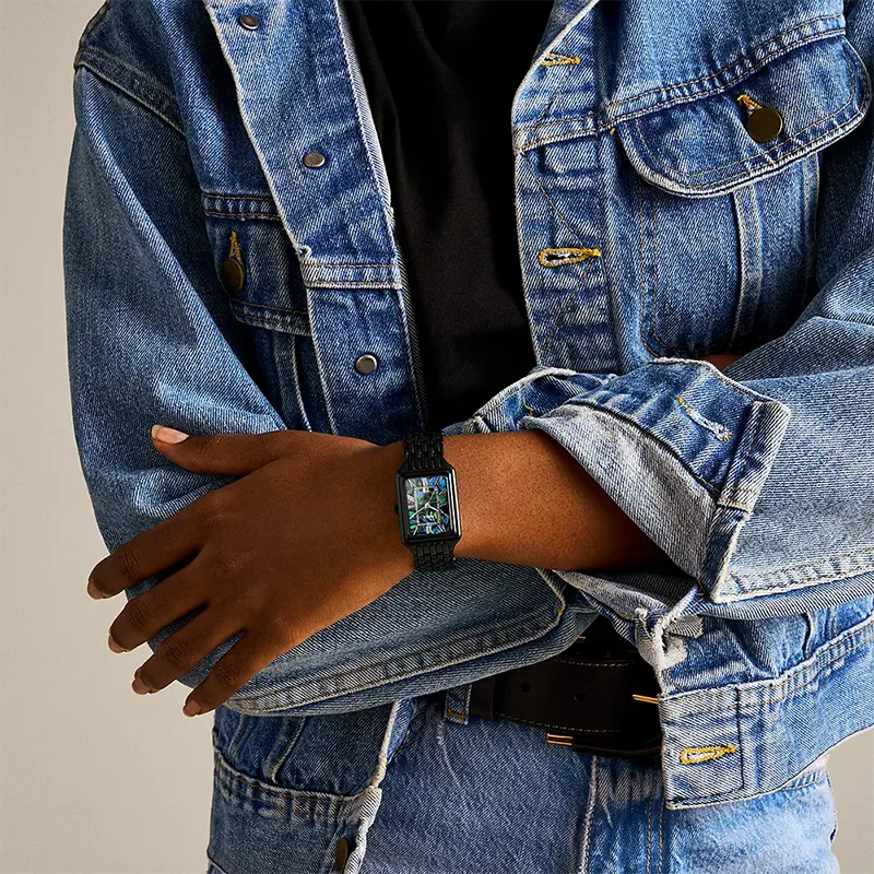 Fossil Raquel Abalone Shell Black Dial Ladies Watch | ES5340
