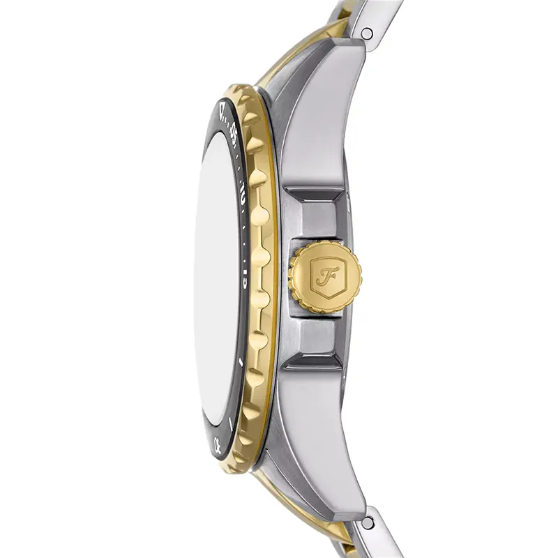 Fossil Blue Dive Black Dial Two-Tone Ladies Watch | ES5349