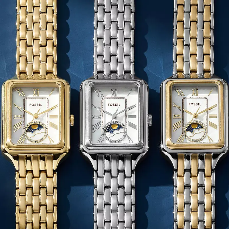 Fossil Raquel Sun Moon Multifunction Two-Tone Ladies Watch | ES5399