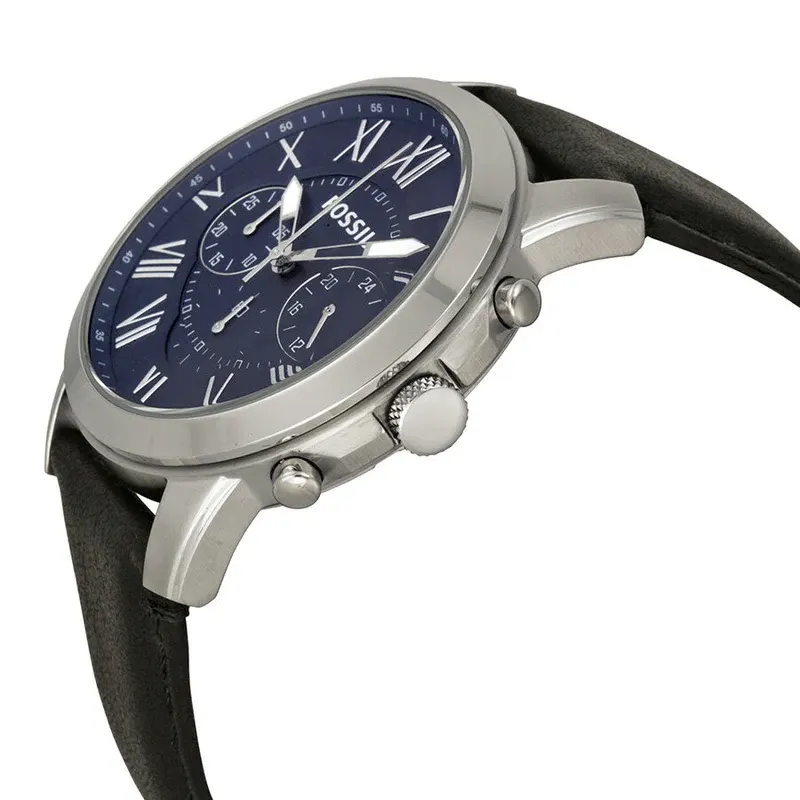 Fossil Grant Chronograph Blue Dial Men's Watch | FS4990