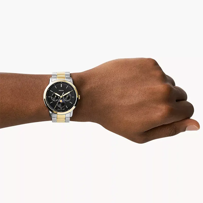 Fossil Neutra Moonphase Multifunction Two-Tone Men's Watch | FS5906