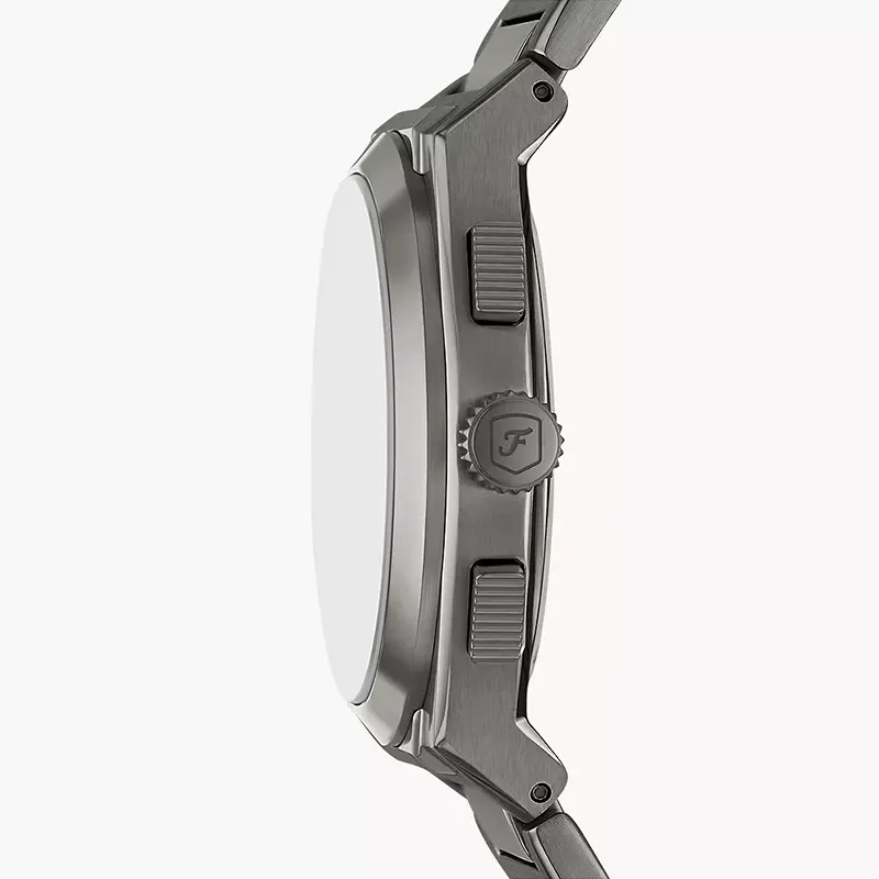 Fossil Everett Chronograph Smoke Stainless Steel Men’s Watch | FS6107