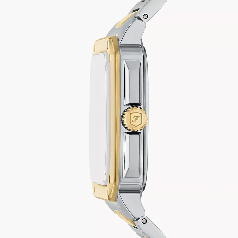 Fossil Crosby Two-Tone Stainless Steel Grey Dial Men's Watch | FS6123