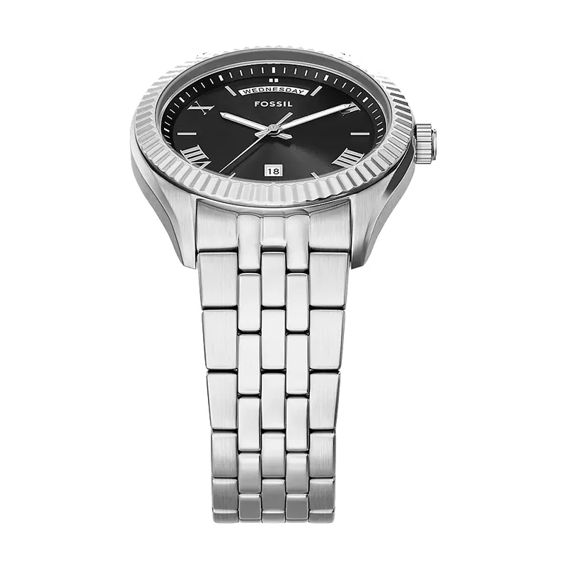 Fossil Campbell Day-Date Black Dial Men's Watch | FS6139