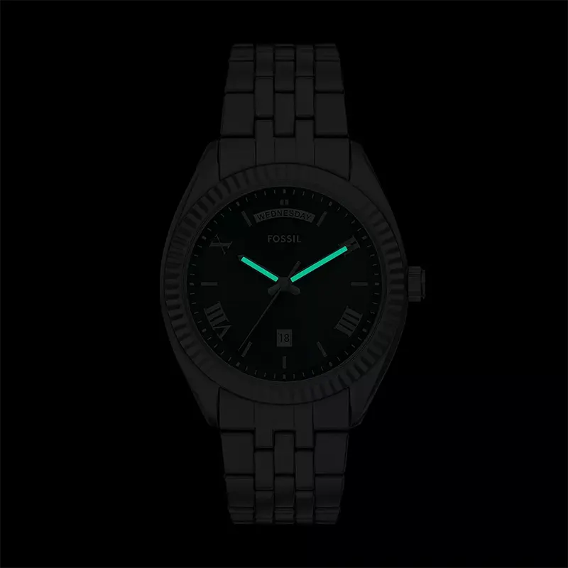 Fossil Campbell Day-Date Black Dial Men's Watch | FS6139
