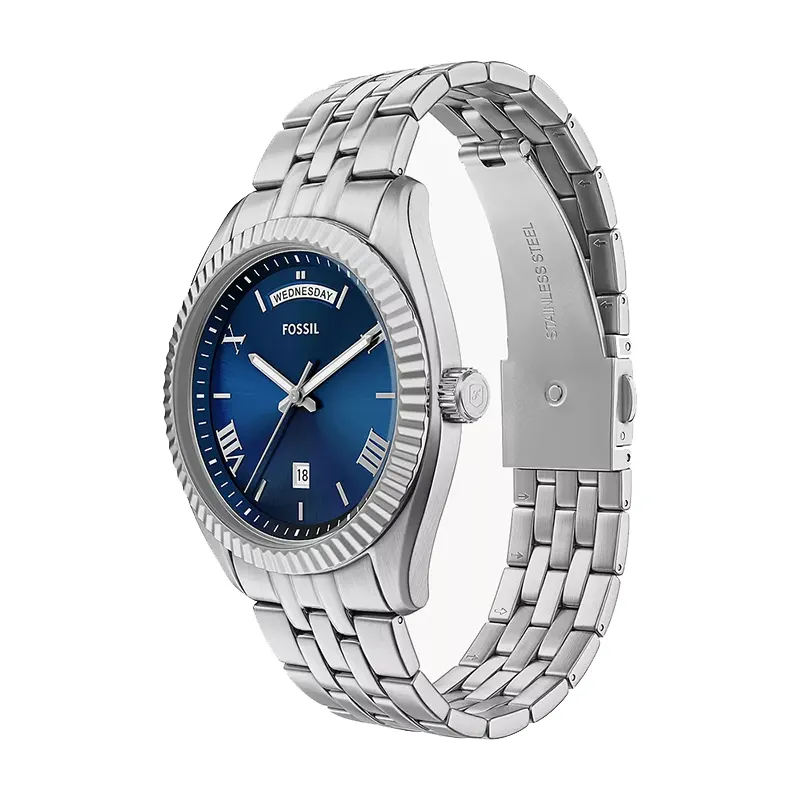 Fossil Campbell Day-Date Blue Dial Men's Watch | FS6140