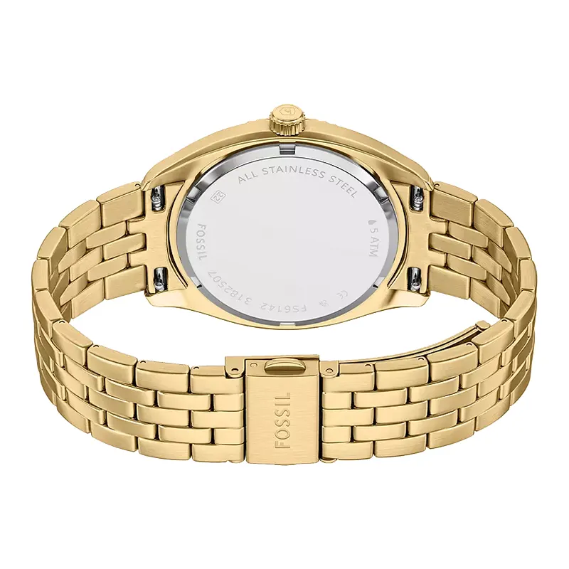 Fossil Campbell Green Dial Gold-Tone Men's Watch | FS6142