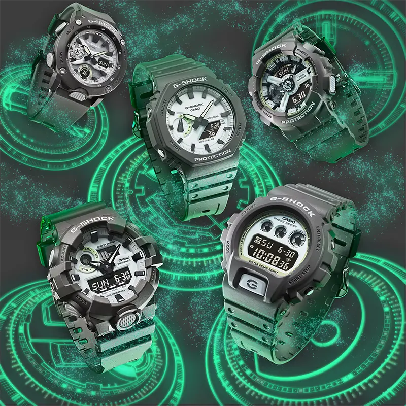 Casio G-Shock GA-2000HD-8A Hidden Glow luminescent Men's Watch