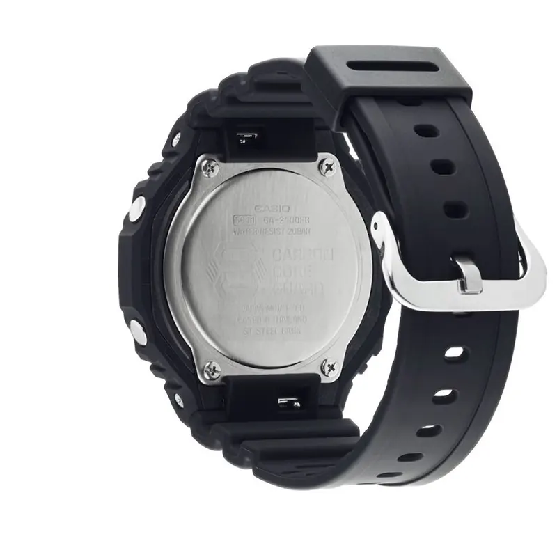 Casio G-Shock Neon Green Accents Black Dial Men's Watch | GA-2100-1A3