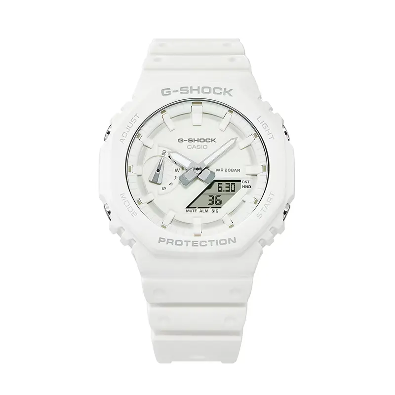 Casio G-Shock GA-2100-7A7 Carbon Core Guard White Men's Watch