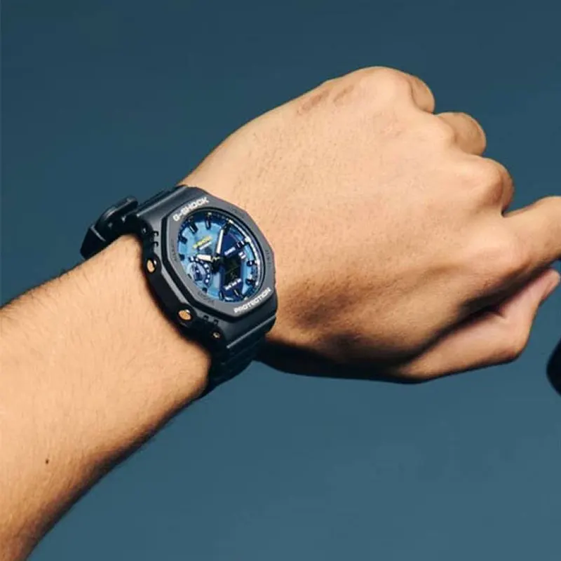 Casio G-Shock Oasis Lake Inspired Blue Men's Watch | GA-2100AS-2A
