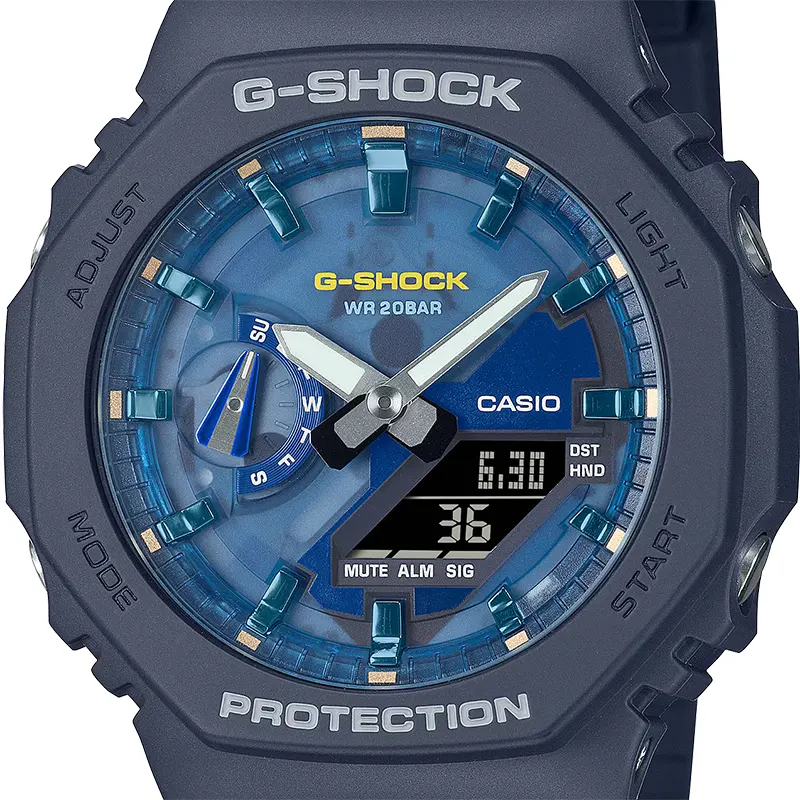 Casio G-Shock Oasis Lake Inspired Blue Men's Watch | GA-2100AS-2A