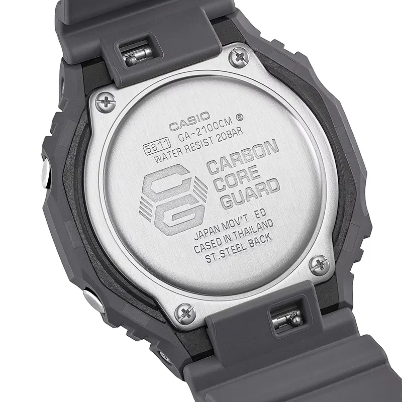 Casio G-Shock Grey Camouflage Dual Time Men's Watch | GA-2100CM-8A