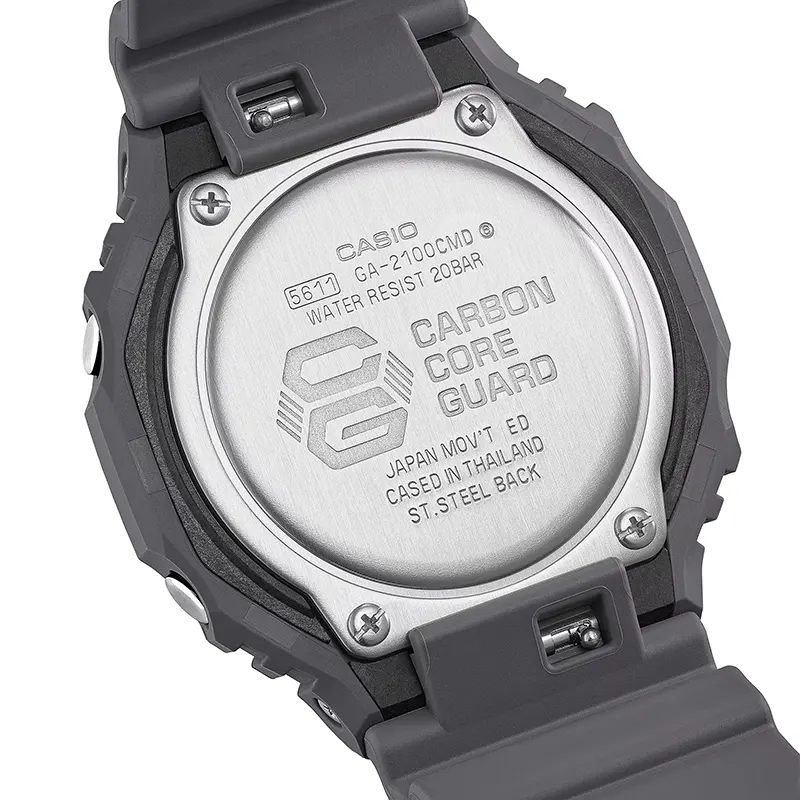 Casio G-Shock Grey G-Mark Camouflage Black Dial Men's Watch | GA-2100CMD-8A