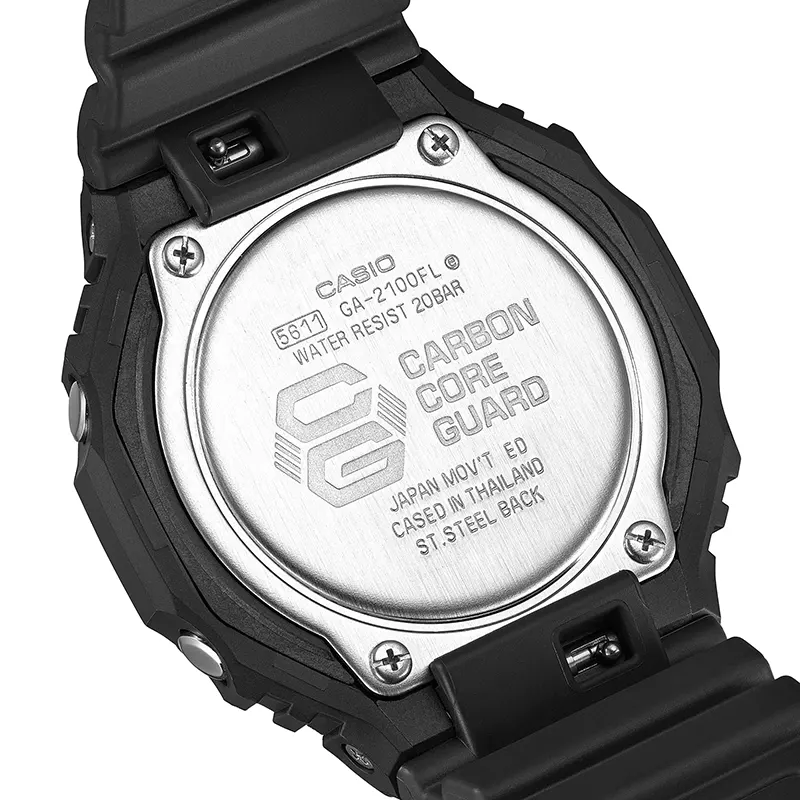 Casio G-Shock GA-2100FL-1A Glowing Flames of Blues Dial Men's Watch