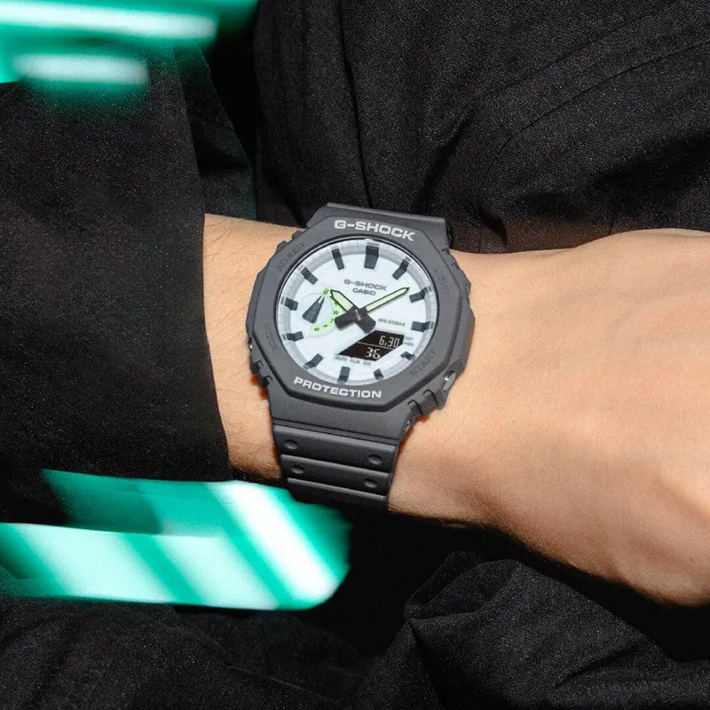 Casio G-Shock GA-2100HD-8A Glowing Luminescent Dial Men's Watch