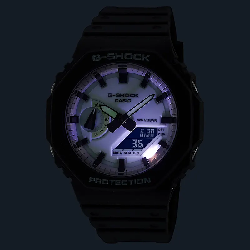 Casio G-Shock GA-2100HD-8A Glowing Luminescent Dial Men's Watch