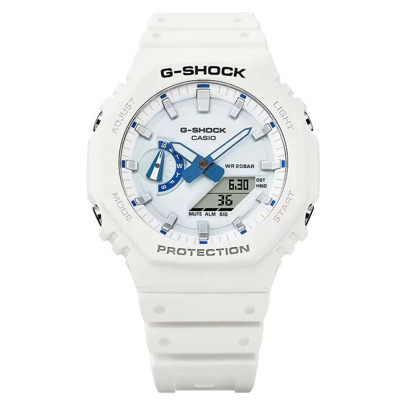 Casio G-Shock Sea-Inspired Phosphorescent Glow White Dial Men's Watch | GA-2100HDS-7A