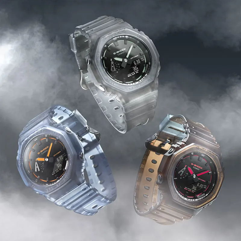 Casio G-Shock 'Music Driven Nightlife' Inspired Smoky Men's Watch | GA-2100K-1A