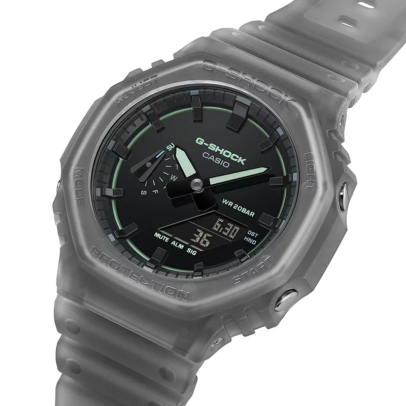 Casio G-Shock 'Music Driven Nightlife' Inspired Smoky Men's Watch | GA-2100K-1A