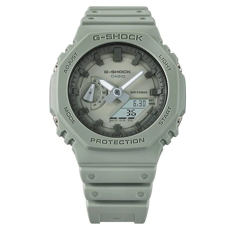 Casio G-Shock Inspired By Nature Colors Green Carbon Core Men’s Watch | GA-2100NC-3A