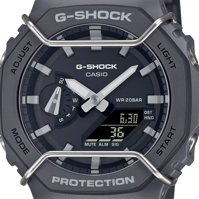 Casio G-Shock Carbon Core Guard Metallic Face Protectors Men's Watch | GA-2100PTS-8A