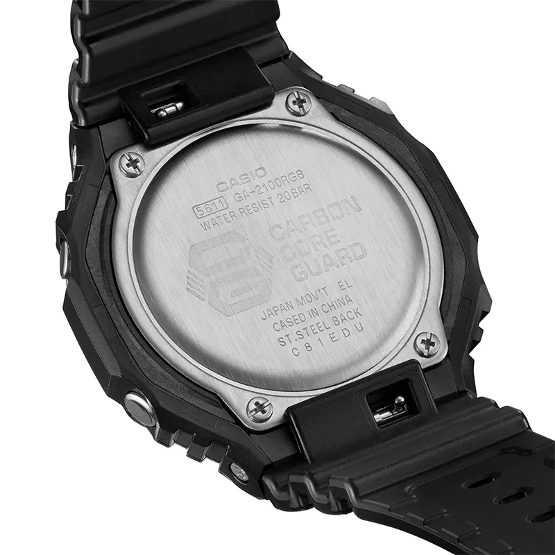 Casio G-Shock Cyber Style Spectrum Virtual Rainbow Men's Watch | GA-2100RGB-1A
