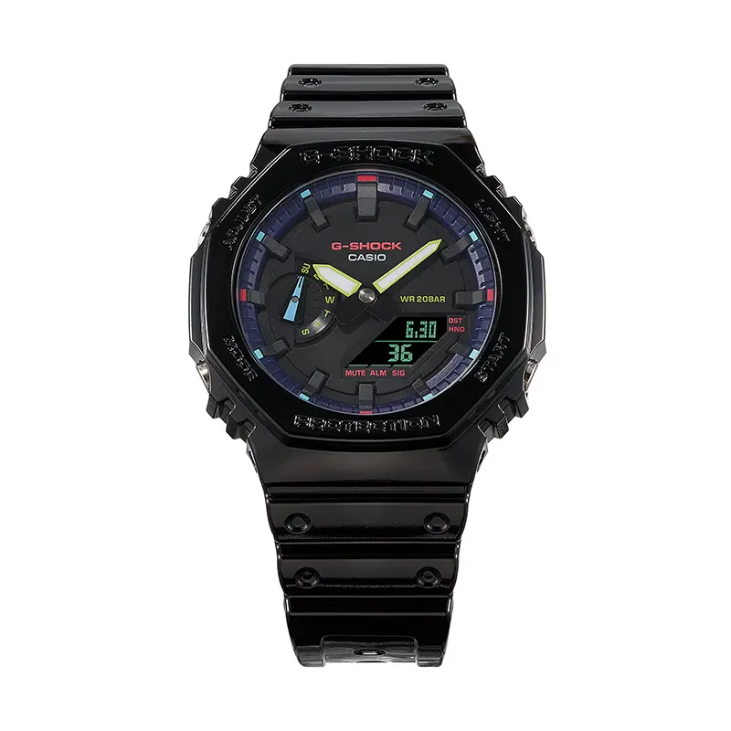 Casio G-Shock Cyber Style Spectrum Virtual Rainbow Men's Watch | GA-2100RGB-1A