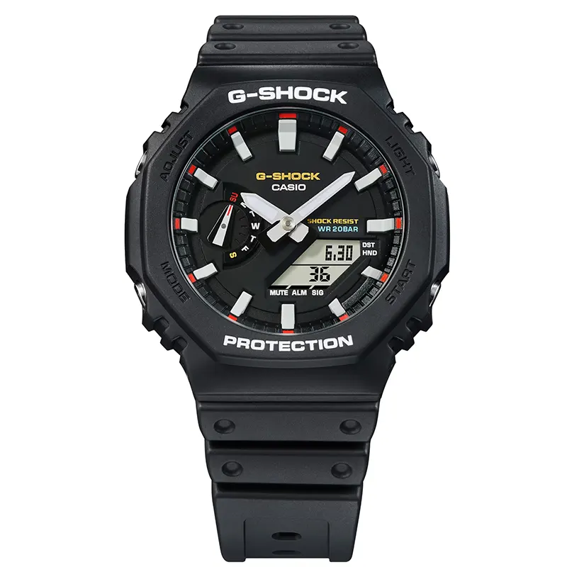 Casio G-Shock Carbon Core Guard Black Dial Men’s Watch | GA-2100RL-1A