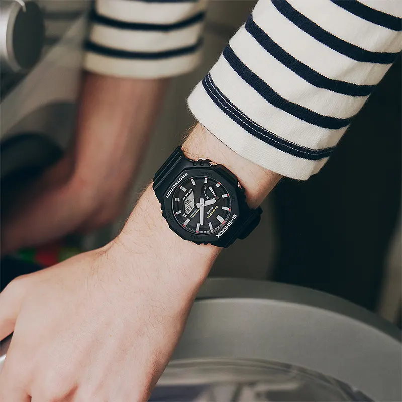 Casio G-Shock Carbon Core Guard Black Dial Men’s Watch | GA-2100RL-1A