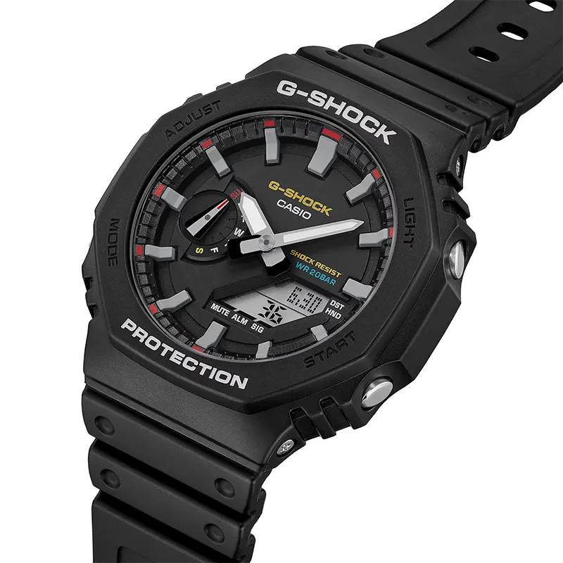 Casio G-Shock Carbon Core Guard Black Dial Men’s Watch | GA-2100RL-1A