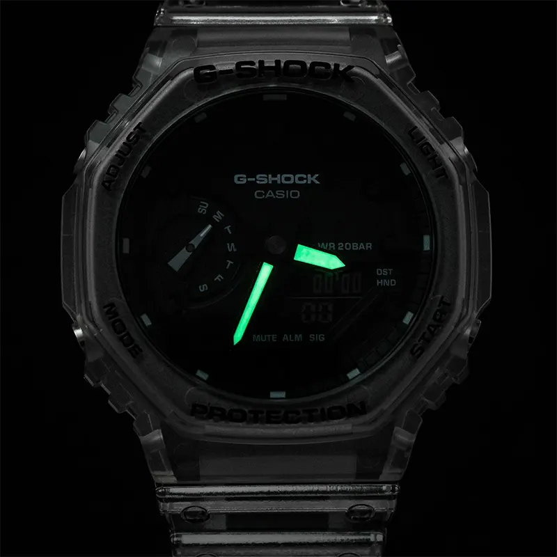 Casio G-Shock GA-2100SKE-7A Skeleton Translucent Men's Watch