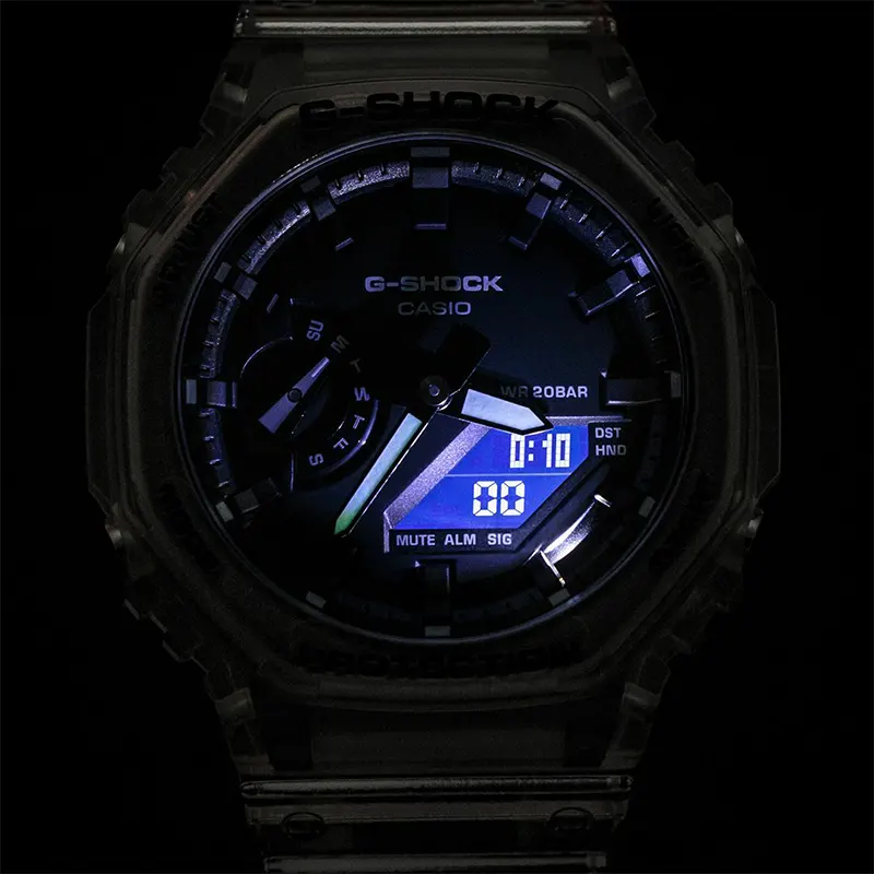 Casio G-Shock GA-2100SKE-7A Skeleton Translucent Men's Watch