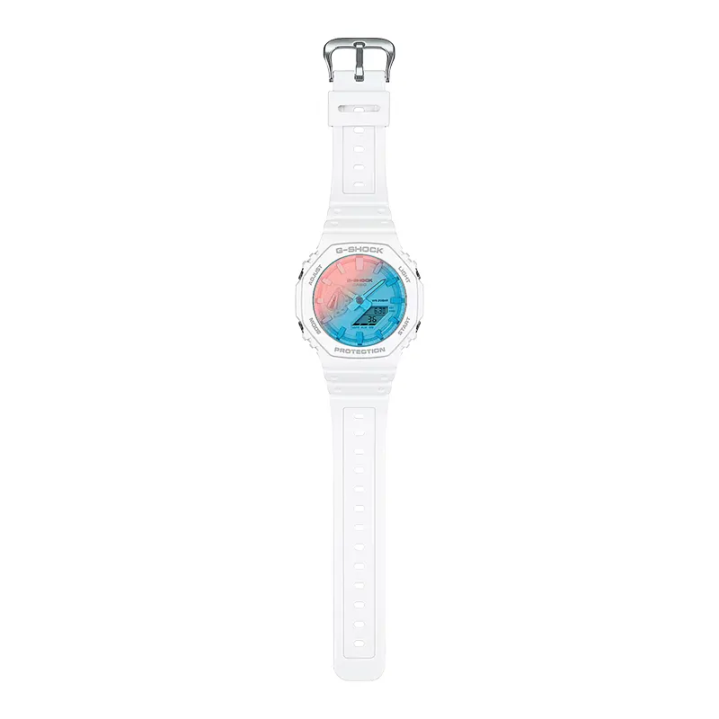 Casio G-Shock Beach Time Lapse Radiant Hue Dial White Men's Watch | GA-2100TL-7A