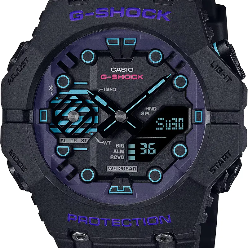 Casio G-Shock GA-B001CBR-1A Spectrum Carbon Core Guard (Bluetooth) Men's Watch