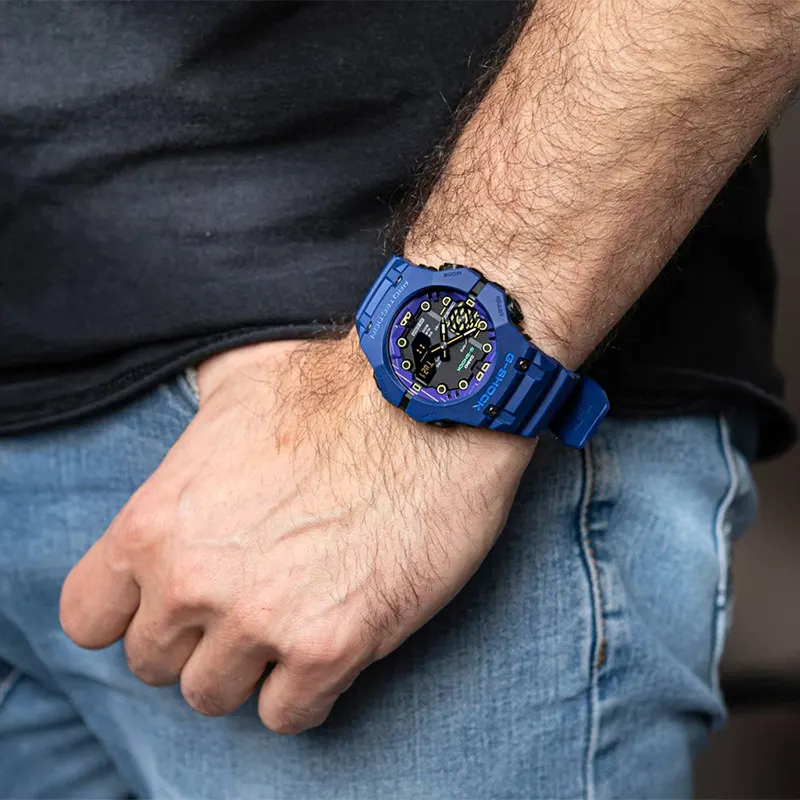 Casio G-Shock Blue Spectrum Carbon Core Guard (Bluetooth) Men's Watch | GA-B001CBR-2A