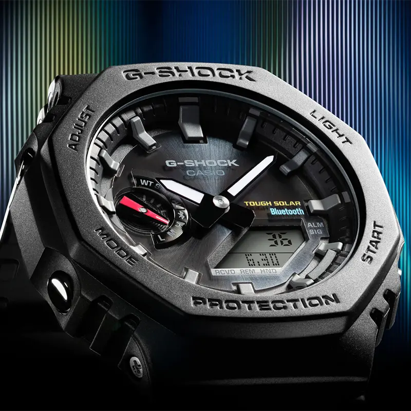 Montre Casio G-SHOCK GA-B2100MF-1ADR - Tough Solar & Bluetooth - Cadran Analogique-numérique Carbone - Neuf