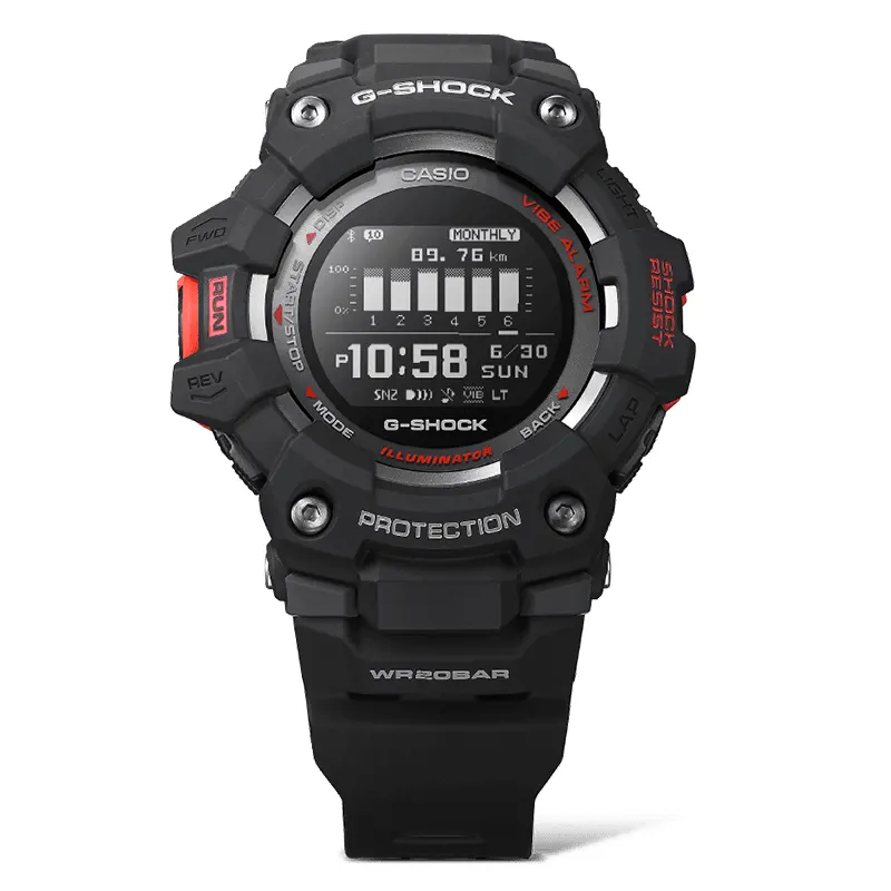 Casio G-Shock G-Squad Step Tracker Bluetooth® Black Dial Men's Watch | GBD-100-1