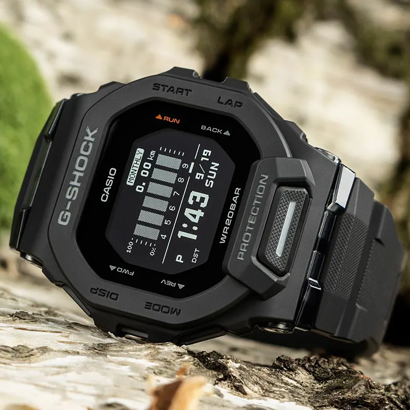 Casio G-Shock GBD-200-1 G-Squad (Bluetooth) Black Dial Men's Watch