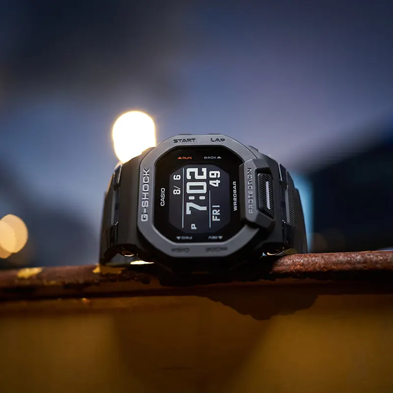 Casio G-Shock GBD-200-1 G-Squad (Bluetooth) Black Dial Men's Watch