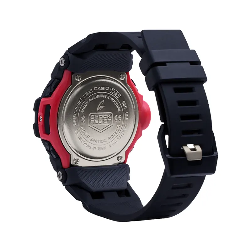 Casio G-Shock G-Squad Step Tracker Bluetooth® Black Dial Men's Watch | GBD-100-1
