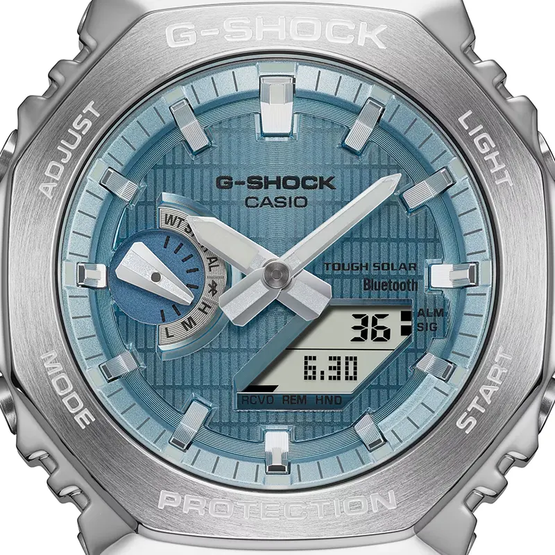 Casio G-Shock GBM-2100A-1A2 Tough Solar Bluetooth Ice Blue Dial Men's Watch