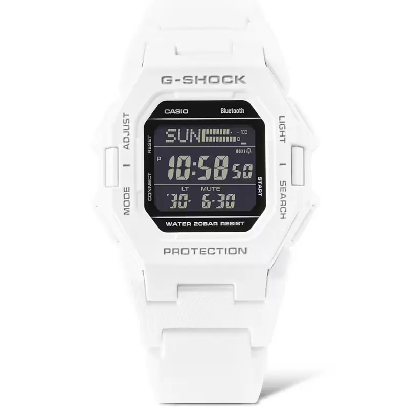 Casio G-Shock Minimalist Step Counter Bluetooth® White Men's Watch | GD-B500-7