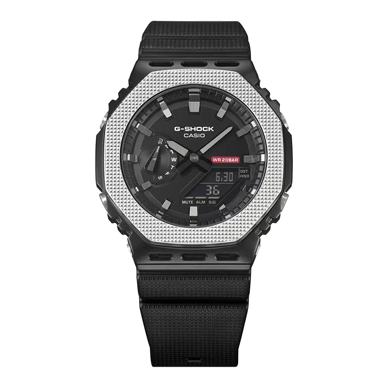 Casio G-Shock G-Steel Monochromatic Modern Black Dial Men's Watch | GM-2100BM-1A