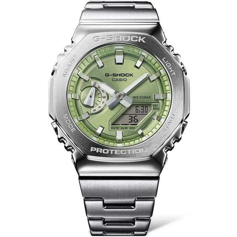Casio G-Shock GM-2110D-3A G-Steel Green Dial Men's Watch
