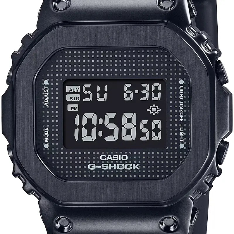 Casio G-Shock 5600 Series Black Digital Watch | GM-S5600SB-1