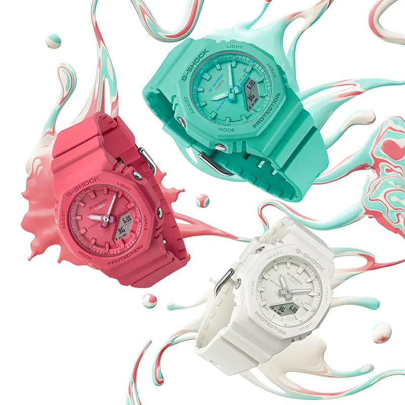 Casio G-Shock Bright Pink Ladies Watch | GMA-P2100-4A