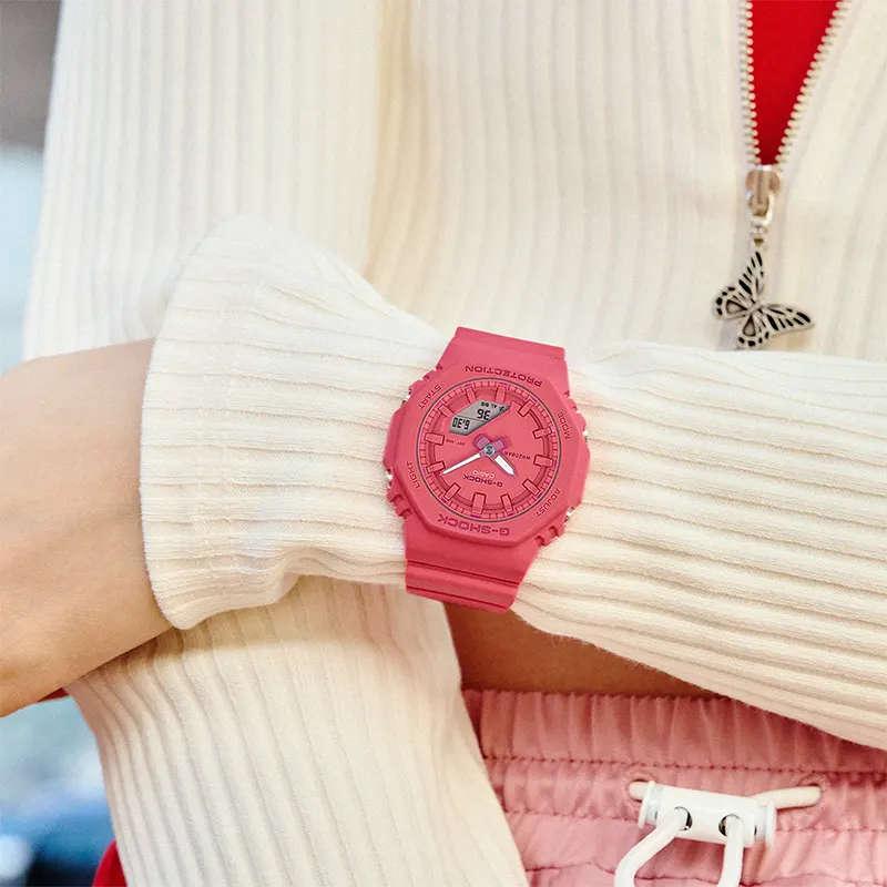 Casio G-Shock Bright Pink Ladies Watch | GMA-P2100-4A