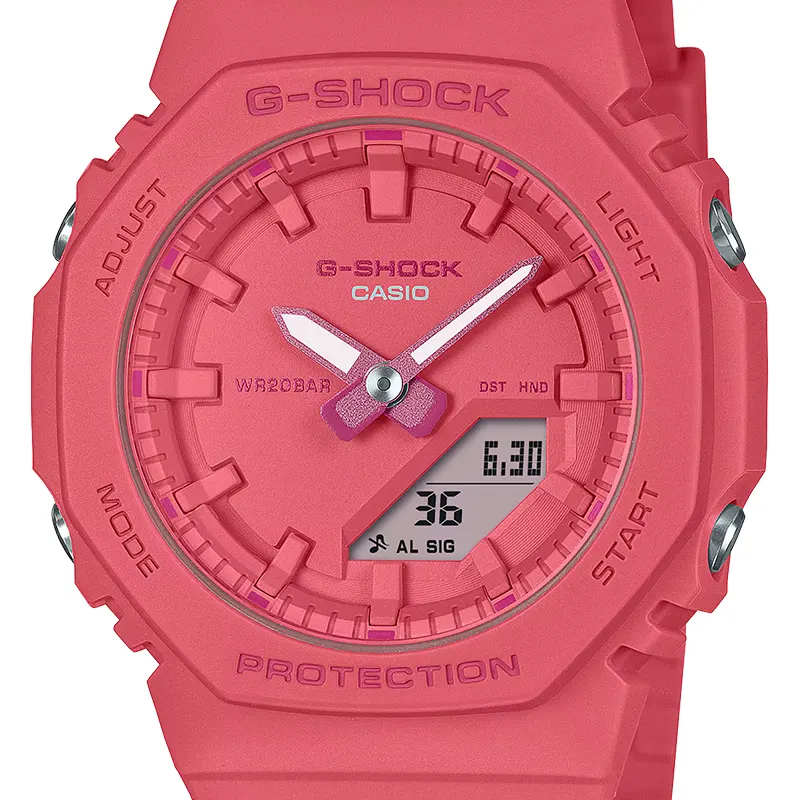 Casio G-Shock Bright Pink Ladies Watch | GMA-P2100-4A