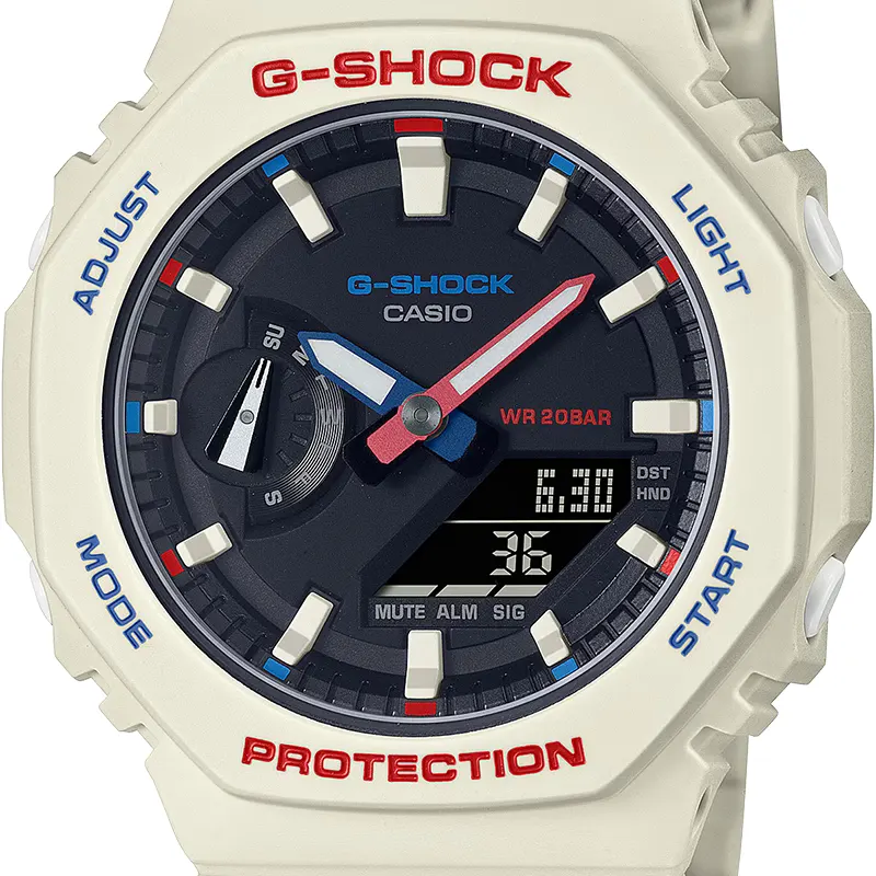 Casio G-Shock GMA-S2100WT-7A1 Carbon Core Guard Black Dial Watch